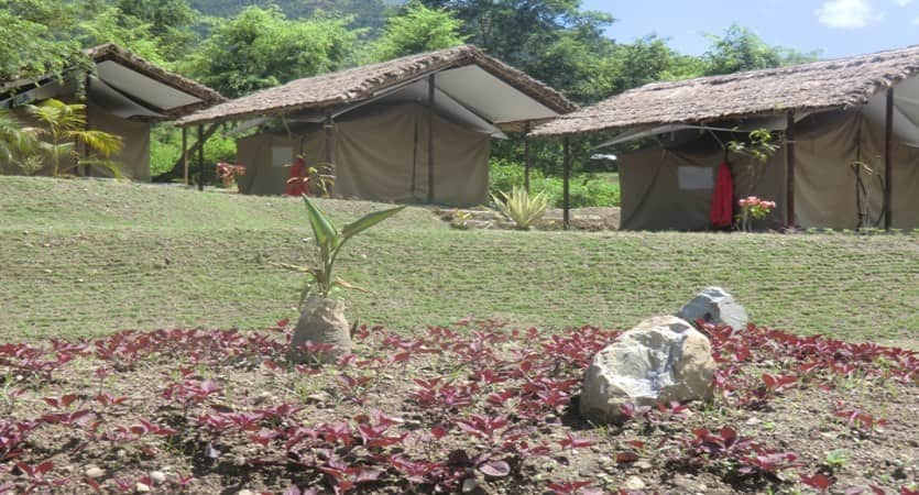 river fun beach tenting