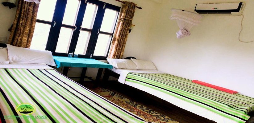 Chitwan Gaida Lodge Deluxe Villa Cottage Room