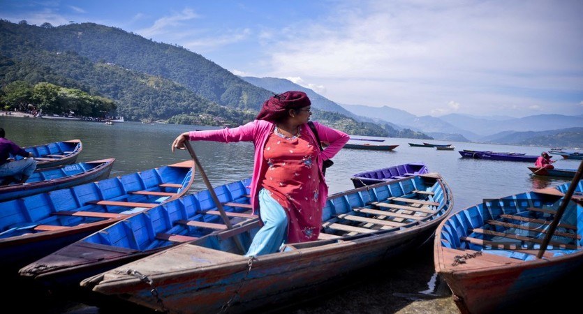pokhara lake boating