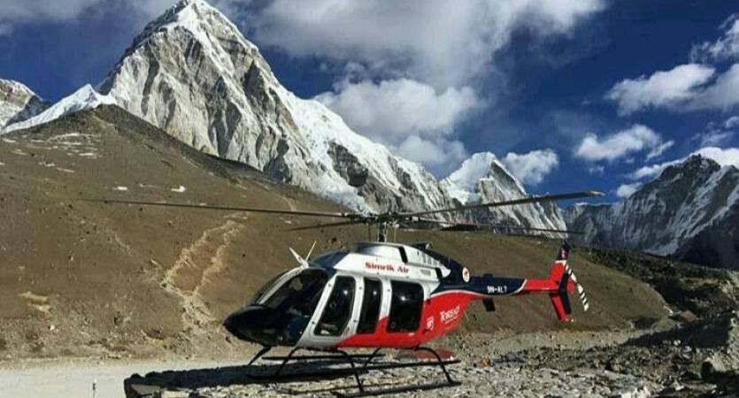 helicopter for everest tour