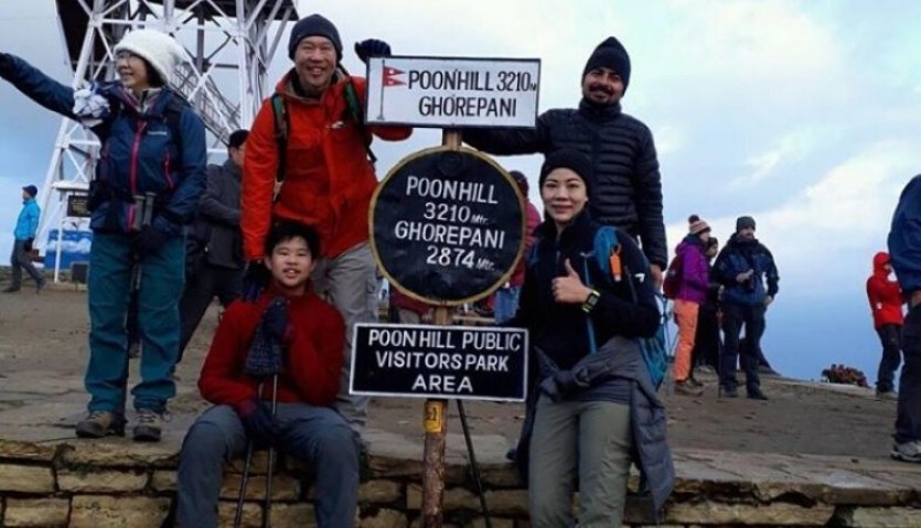 foreign guest at poonhill