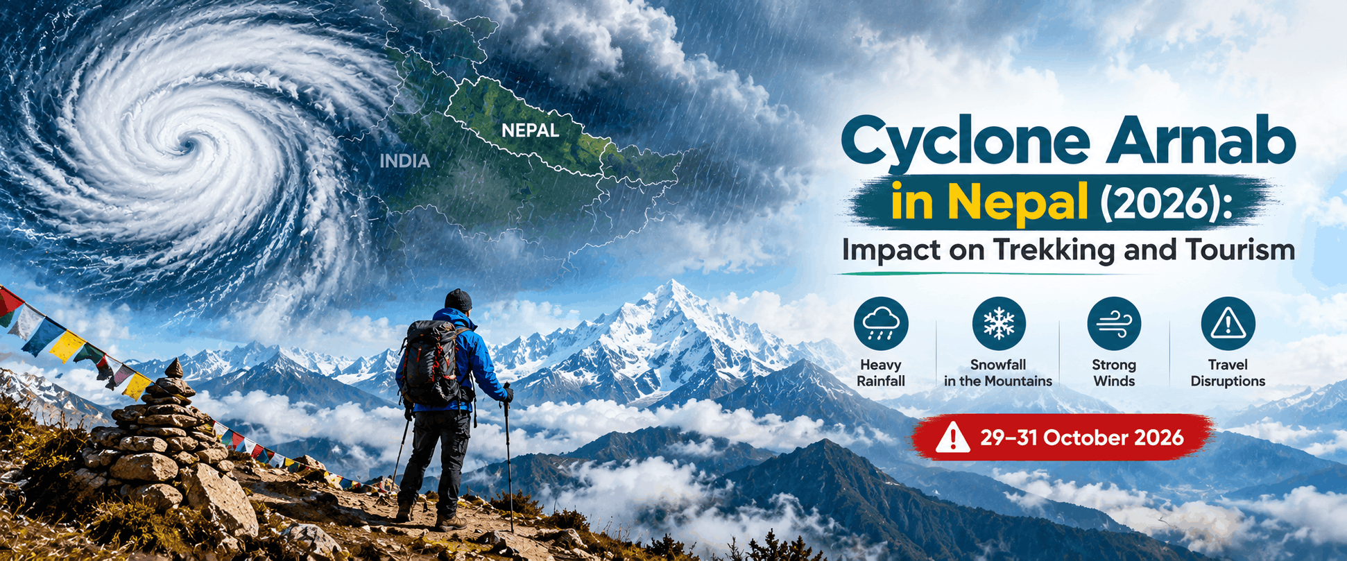 Cyclonic Storm Arnab and Its Impact on Nepal's Current Trekking Destinations and Tourism in 2026